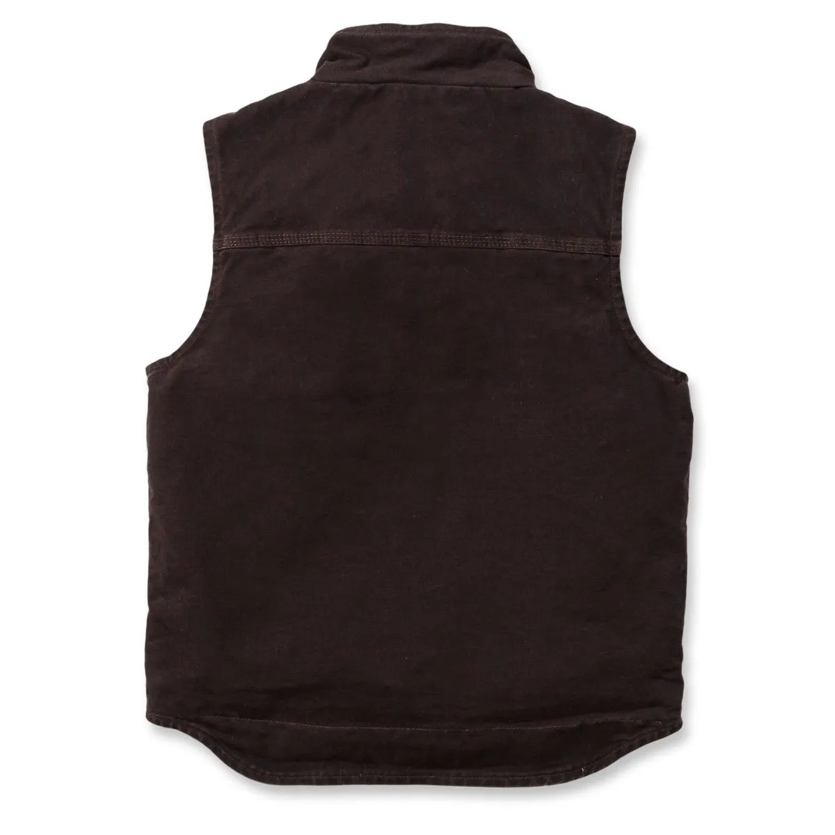Carhartt&#x20;V33&#x20;Sale&#x3A;&#x20;Mock&#x20;Neck&#x20;Vest&#x20;-&#x20;Dark&#x20;Brown