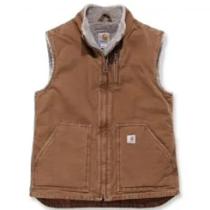 Carhartt&#x20;WV001&#x20;Women&#x27;s&#x20;Sandstone&#x20;Mock&#x20;Neck&#x20;Vest&#x20;-&#x20;C.&#x20;Brown