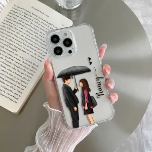 Caring Couple Customize Transparent Silicon Case For Poco