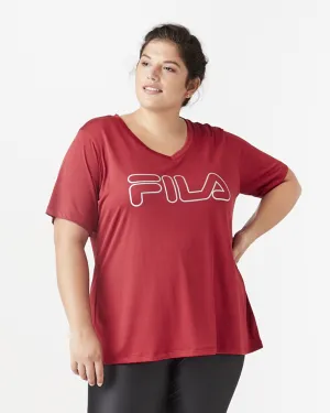 Carolyn Performance Tee | Red