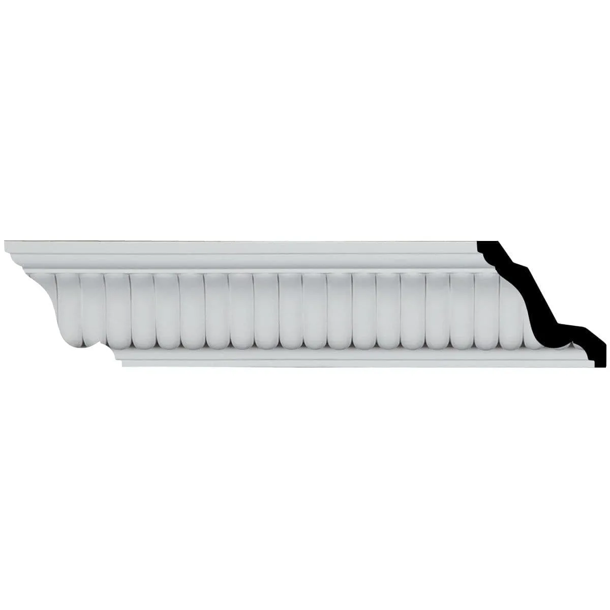 Carrillo Crown Moulding, 3"H x 3"P x 4 1/4"F x 94 1/2"L