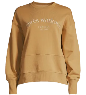 Casall Women&#x27;s Terry Spring Crew Neck Sugar Brown | Buy Casall Women&#x27;s Terry Spring Crew Neck Sugar Brown here | Outnorth
