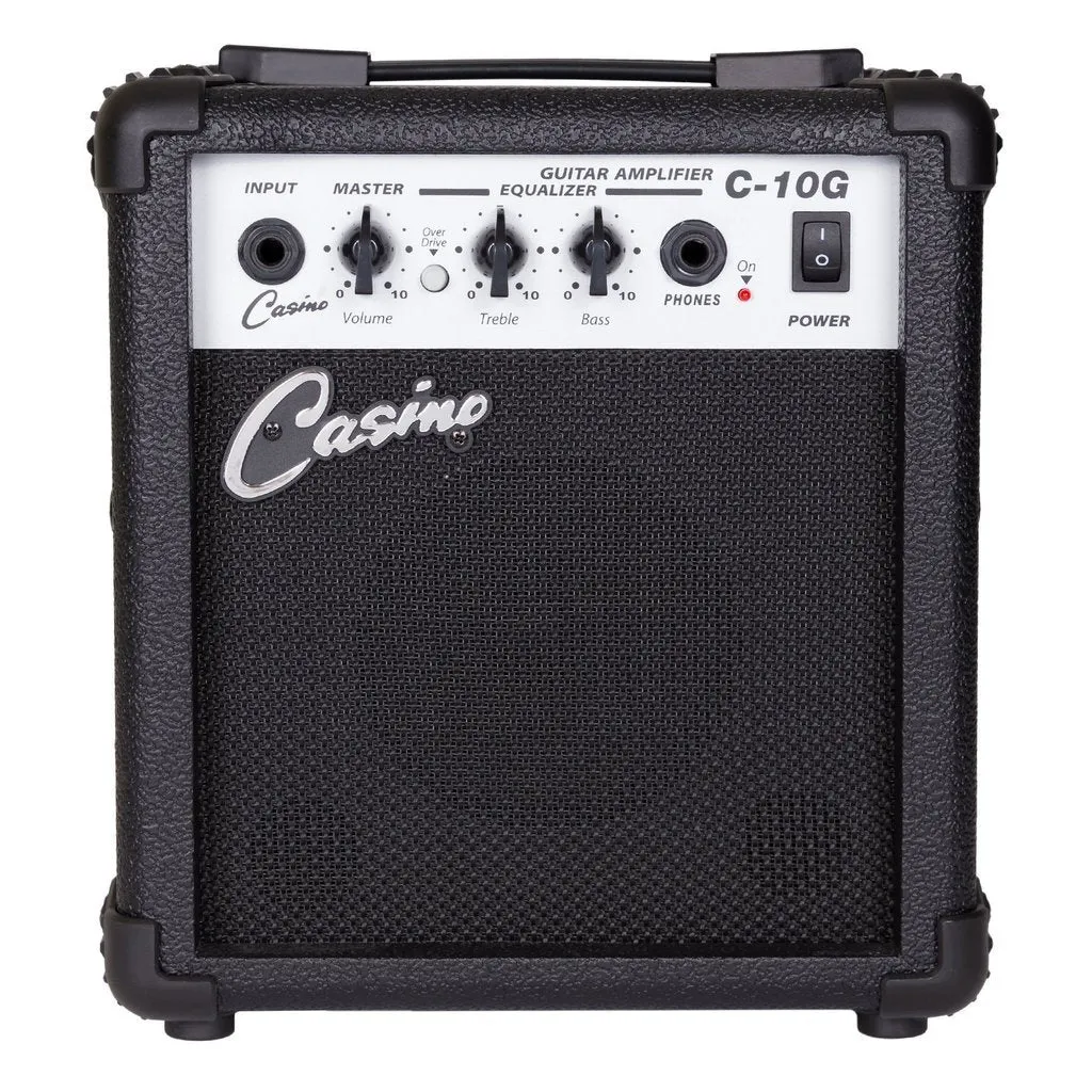 Casino ST-Style Short Scale Electric Guitar and 10 Watt Amplifier Pack (Blueburst)