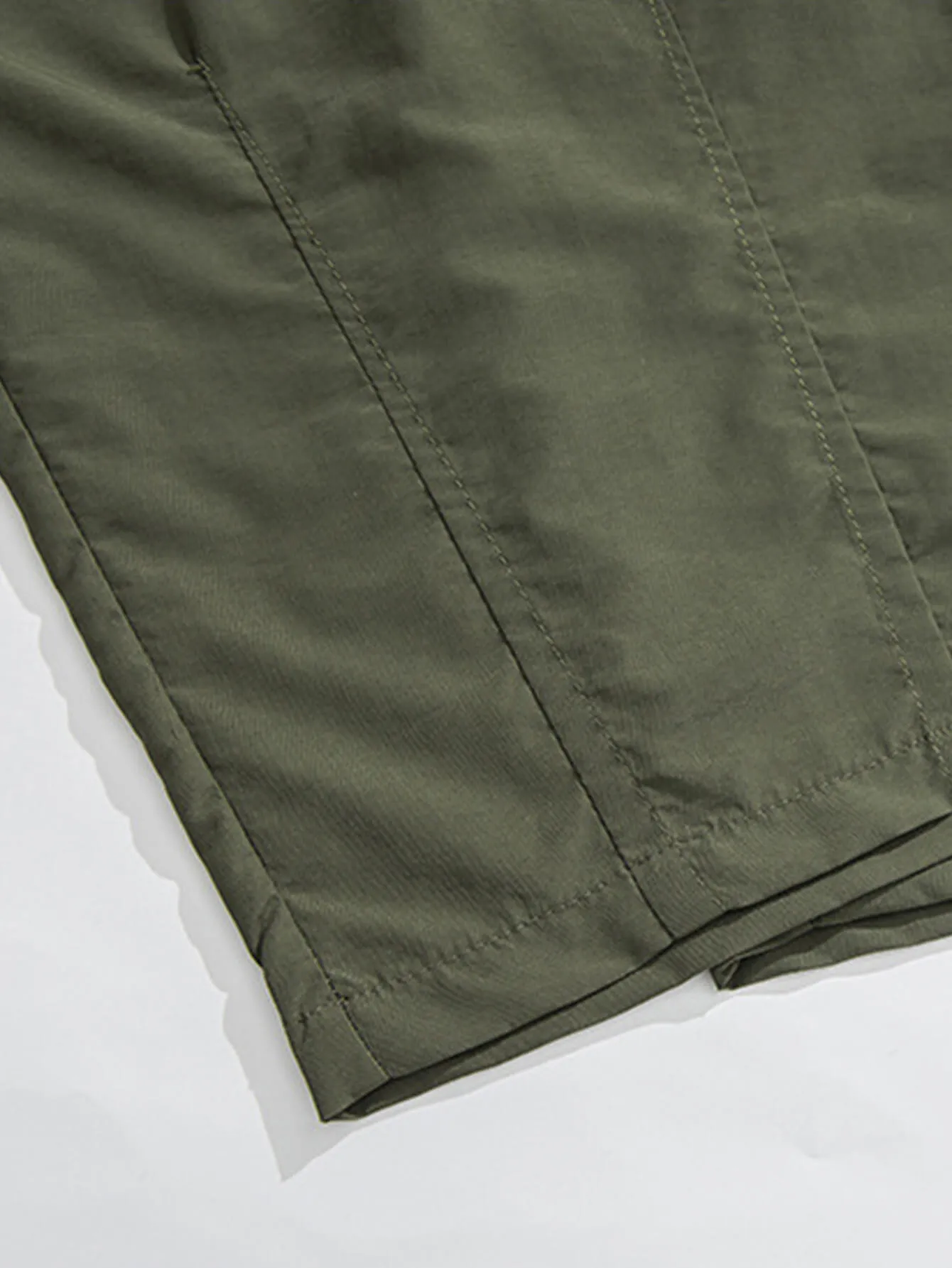 Casual And Versatile Large Pocket Design Pleated Loose Outdoor Trousers