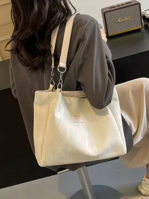 Casual Chain Strap Tote Bag