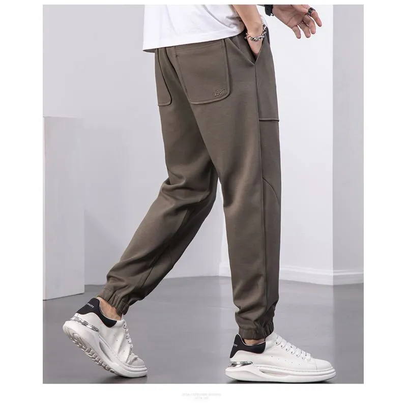 Casual Sports Tapered Simplicity Chic Versatile Pants