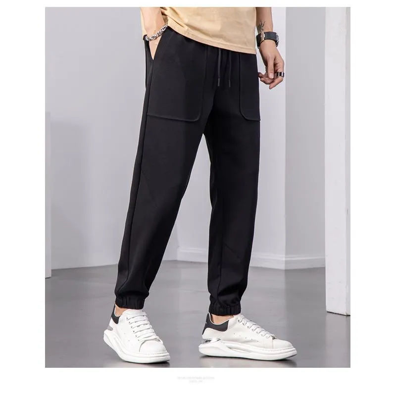 Casual Sports Tapered Simplicity Chic Versatile Pants