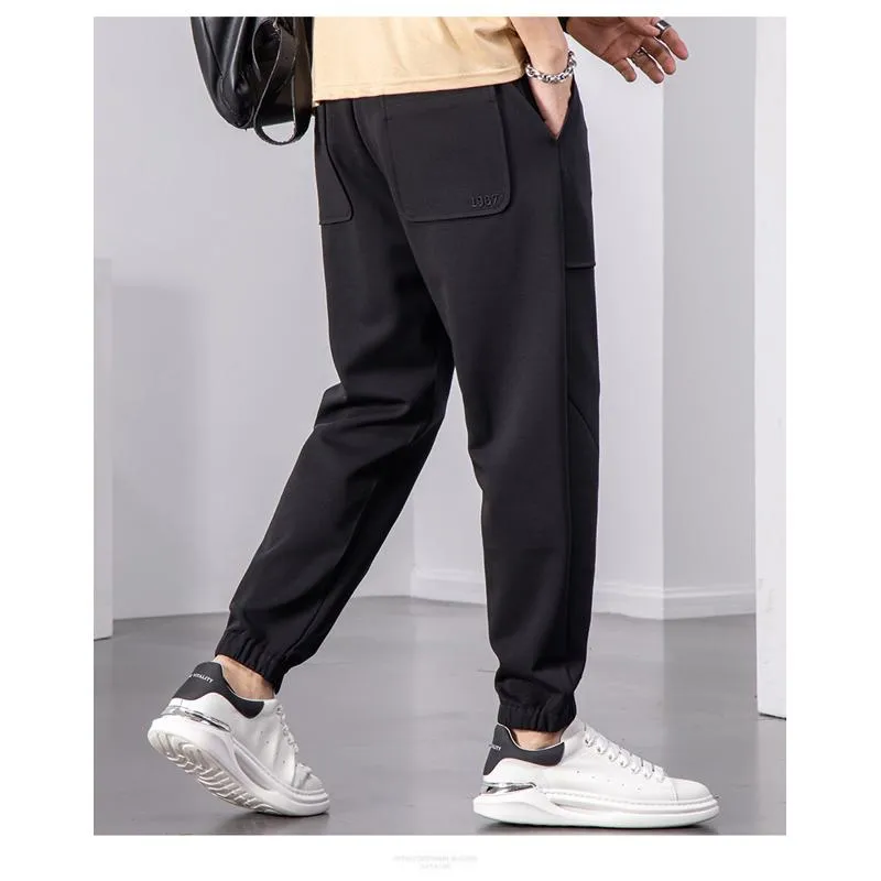 Casual Sports Tapered Simplicity Chic Versatile Pants
