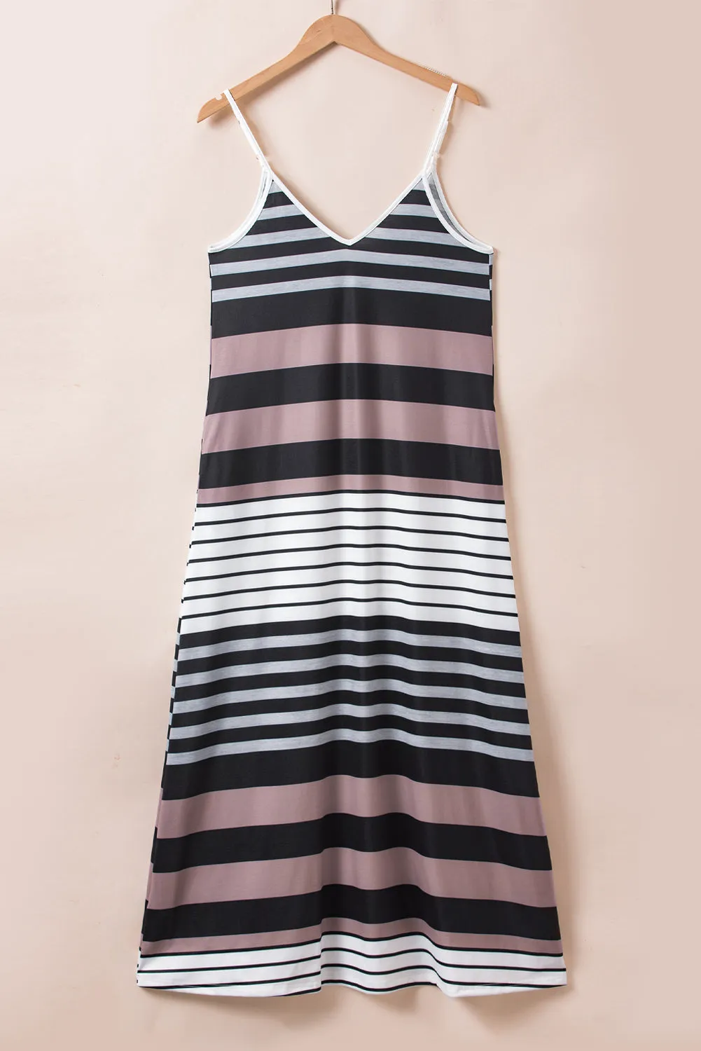 Casual Summer Striped Maxi Dress