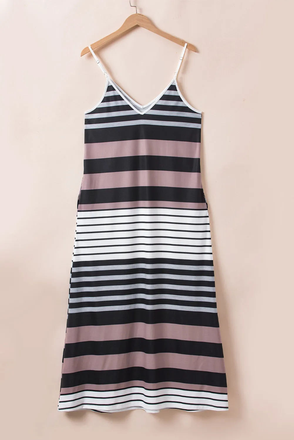 Casual Summer Striped Maxi Dress