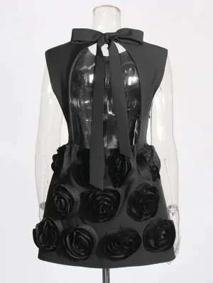 Caylyn Hollow Out Spliced Mini Dress