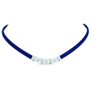 Celine Blue and Milkstone Necklace