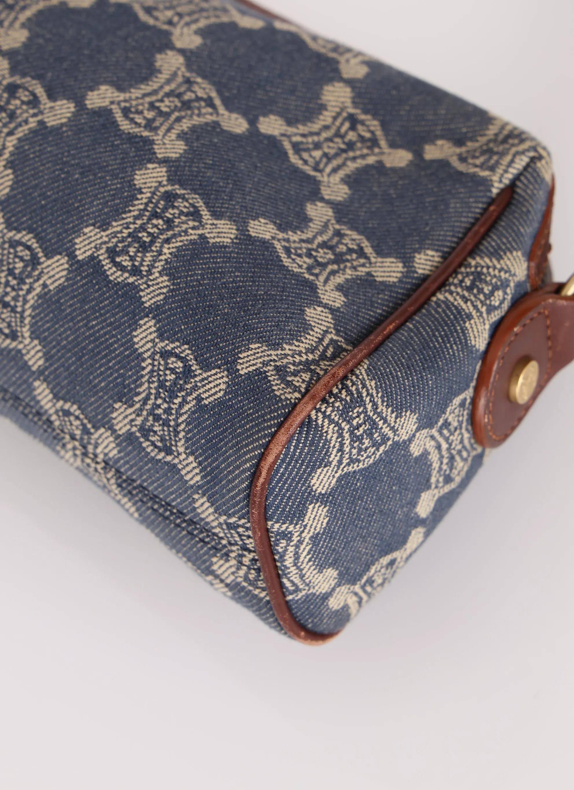 Celine Triomphe Denim Shoulder Bag