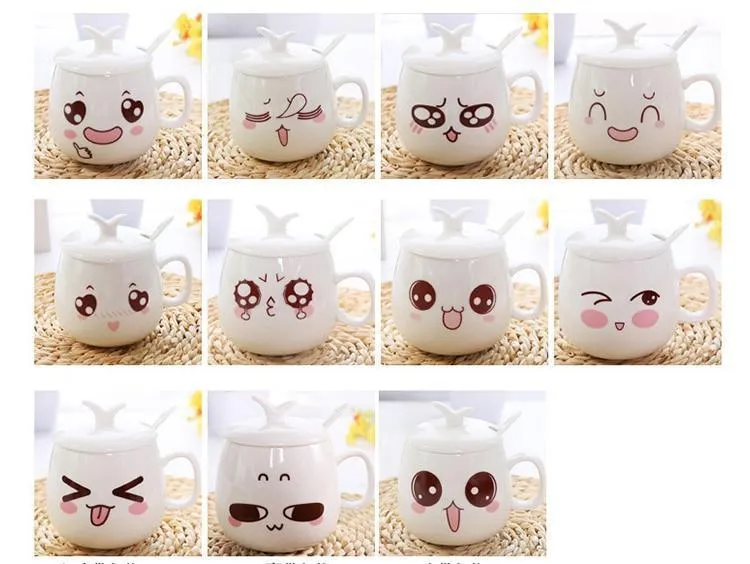 Ceramic Mugs With Adorable Faces