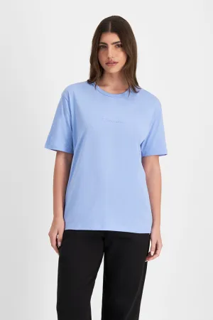 CHAMPION WOMEN'S SCRIPT TONAL BLUE TEE