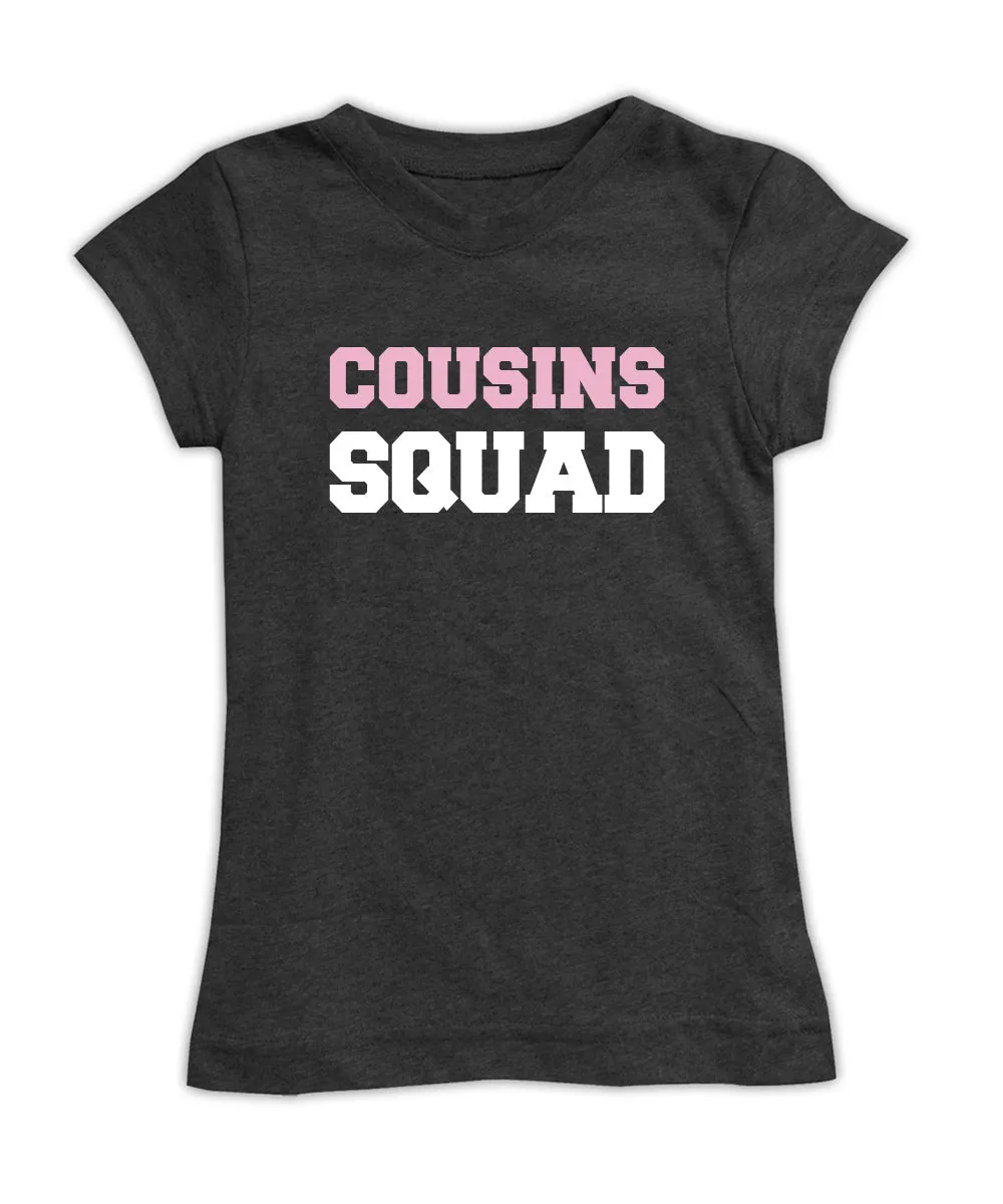 Charcoal 'Cousins Squad' Fitted Tee