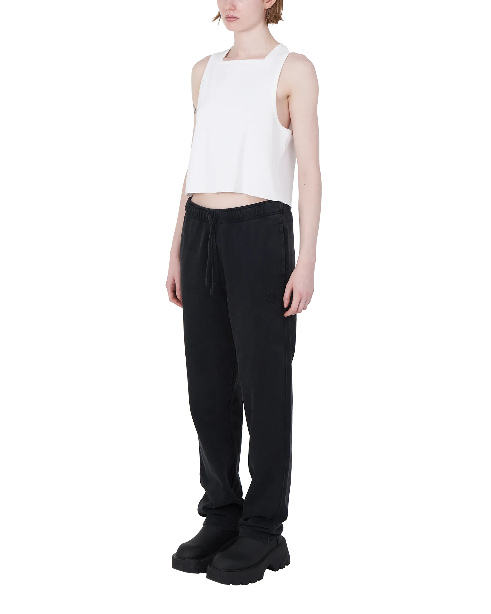 CHARCOAL GREY STRAIGHT LEG SWEATPANTS
