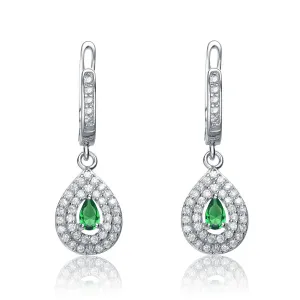 Charlène Green Classic Drop Earrings