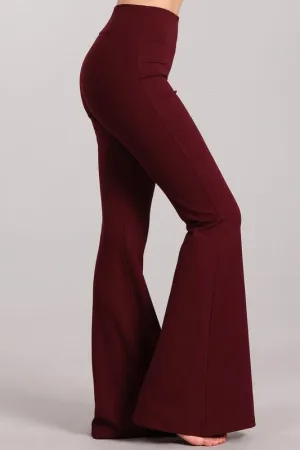 Chatoyant Ponte Tummy Slimming Pants - Wine