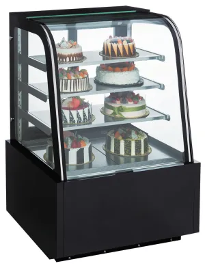 Chef AAA - TDM36R-CB, 36" Curved Glass Bakery Case