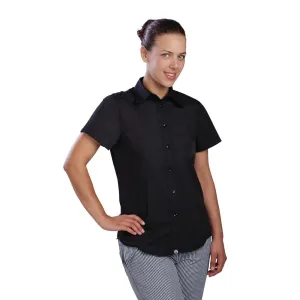 Chef Works Womens Cool Vent Chefs Shirt Black XL - B181-XL