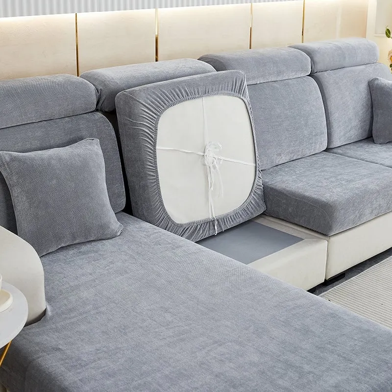 Chenille Perfection Sectional Sofa Cover