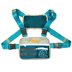Chest Rig - Grey / Teal / Tan