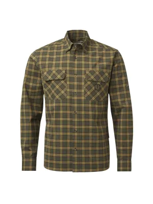 Chevalier Men&#x27;s Creek Shooting Fit Coolmax Shirt Moss Checked | Buy Chevalier Men&#x27;s Creek Shooting Fit Coolmax Shirt Moss Checked here | Outnorth