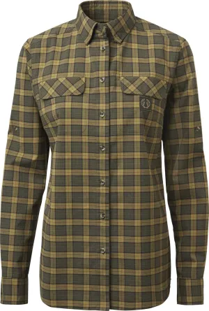 Chevalier Women&#x27;s Creek Shooting Fit Coolmax Shirt Moss Checked | Buy Chevalier Women&#x27;s Creek Shooting Fit Coolmax Shirt Moss Checked here | Outnorth
