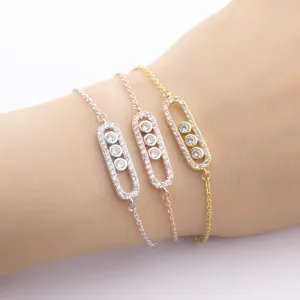 Chic and Minimal Style Rhinestone Bracelet