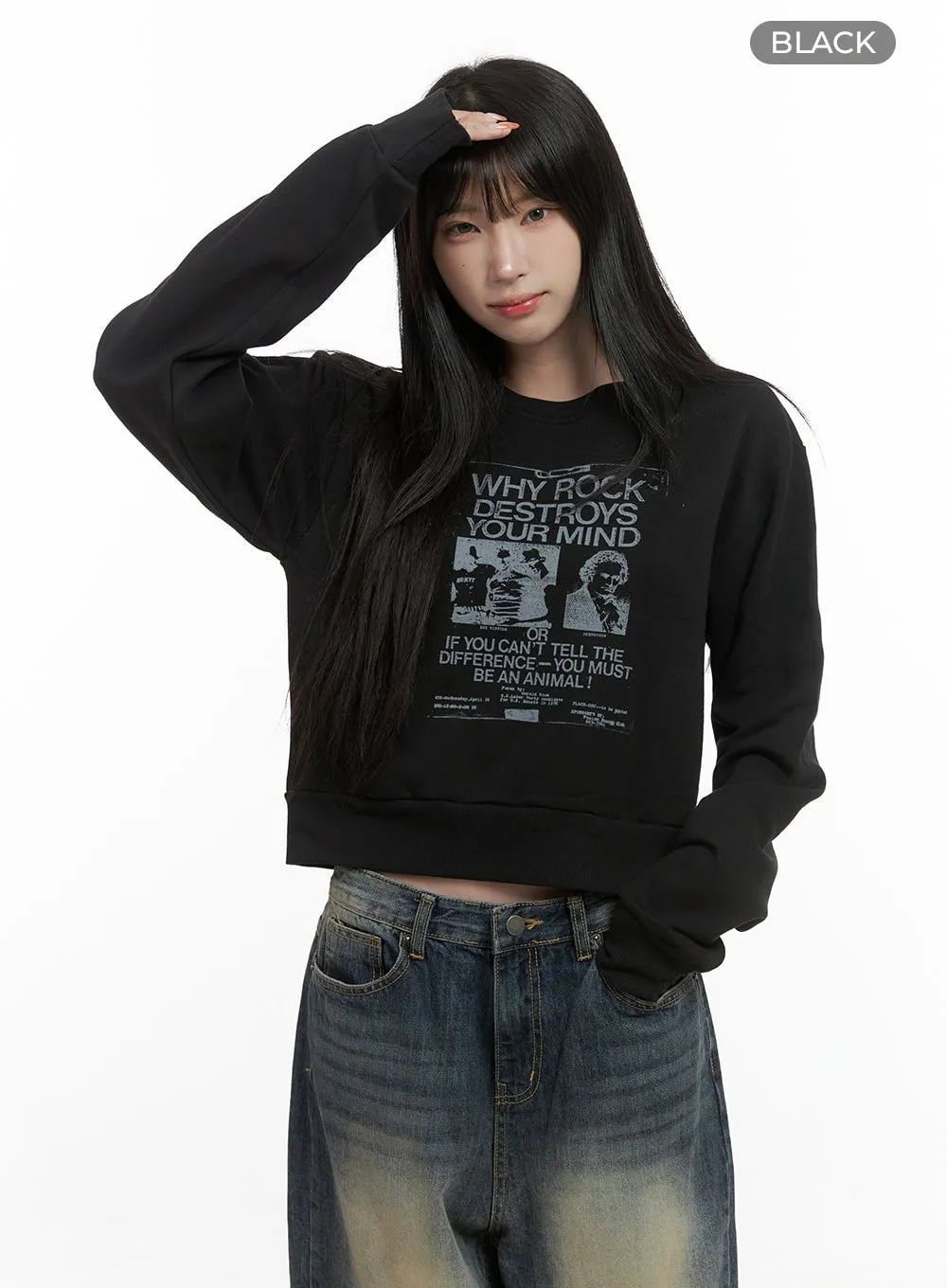 Chic Cotton Graphic Pullover CS413