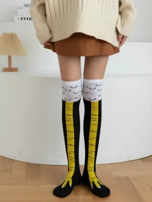 Chicken Claw Over The Knee Socks Silly Socks for Women Funky Socks Funny Socks