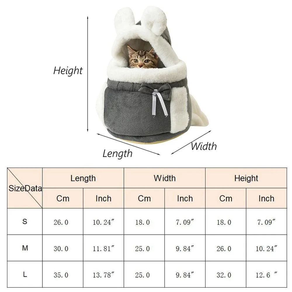 Chihuahua Winter Velvet Dog Carrier Backpack: Cozy & Stylish Travel Companion