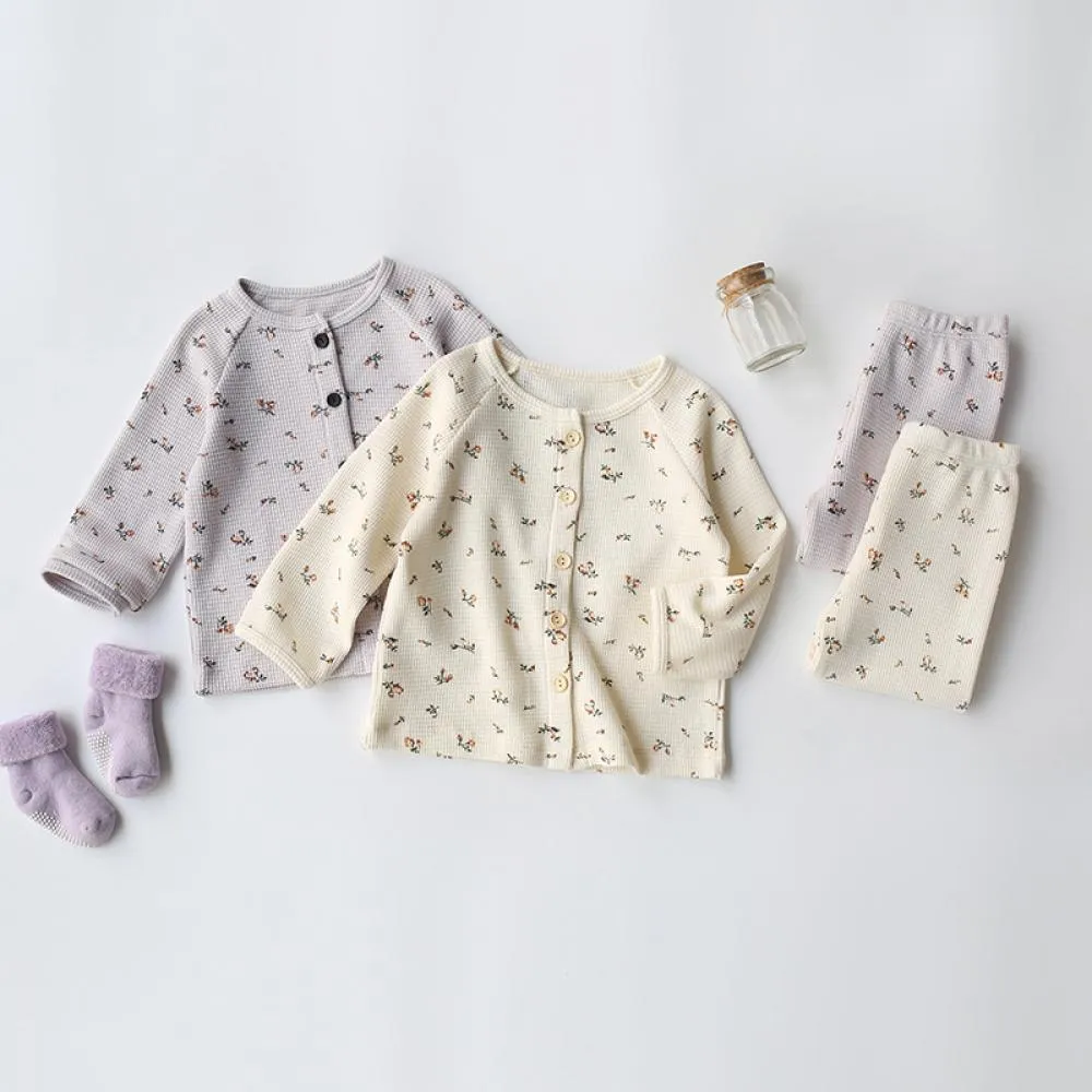 Children's Pajamas Cute Boys And Girls Baby Infant Underwear Set Winter Wholesale Kids Clothes