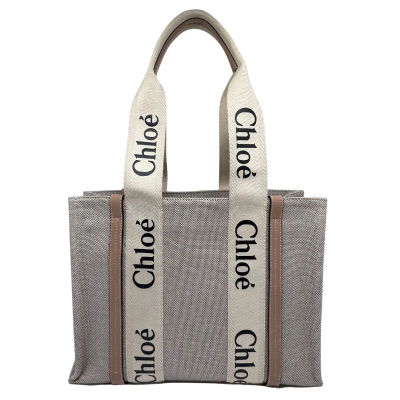 Chloé Medium Canvas Woody Tote