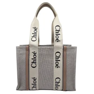 Chloé Medium Canvas Woody Tote
