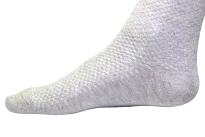Chokore Light Grey Double Needle Bamboo Socks
