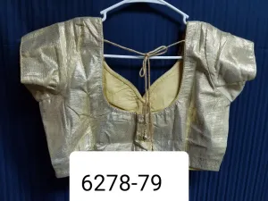 Choli 6279 Gold Shimmer Medium Large Size Choli Saree Blouse
