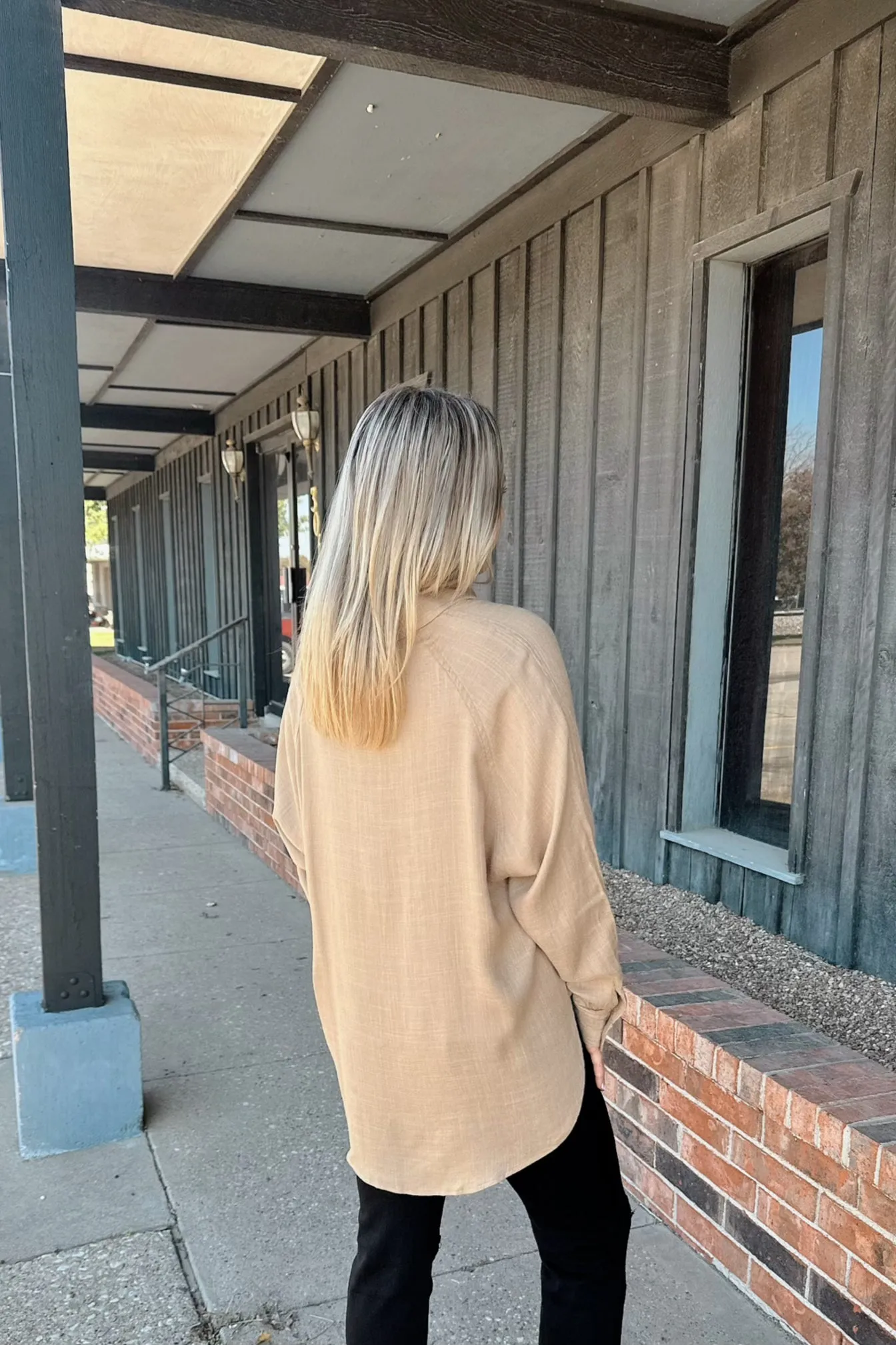 Christabel Linen Button Up Top