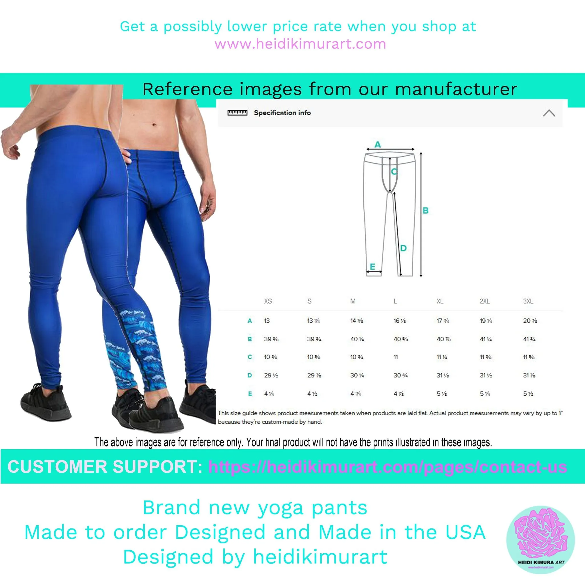 Christmas Ornaments Festive Men's Leggings, Light Green X'mas Tree Ornaments Festive Best Holiday Tights For Men - Made in USA/EU/MX