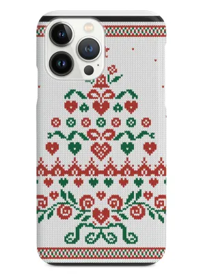 Christmas Tree Sweater Texture - Black Case