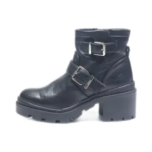 Circus Ankle Boots Leather Black Colour For Kids