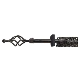 CK Expandable Curtain Rod 19mm x 1.6-3.0m Rings Brackets & Finales Black