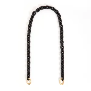 Clare V. Black Resin Link Shoulder Strap