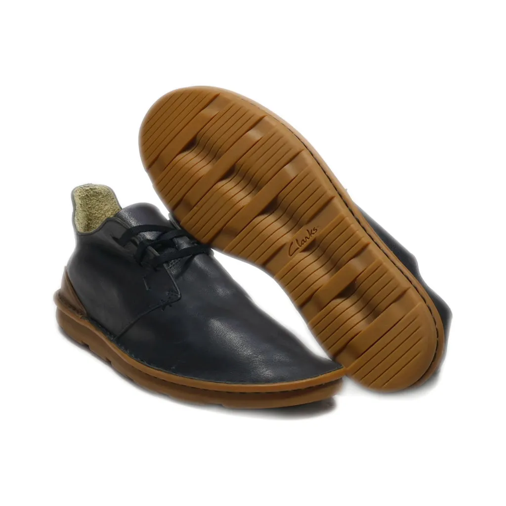 Clarks Chukka Ankle Boots Leather Black Colour For Men