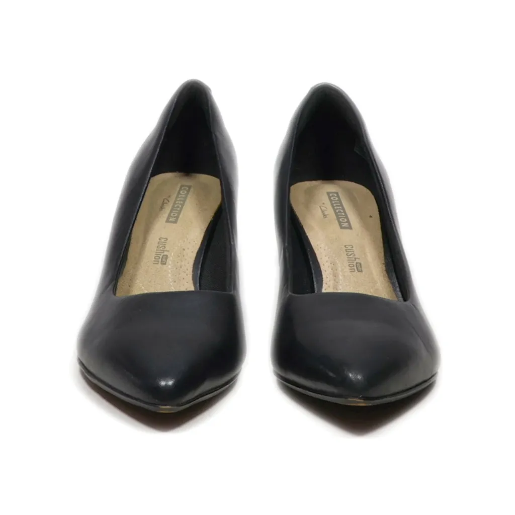 Clarks Collection Kitten Heels Leather Black Colour For Women