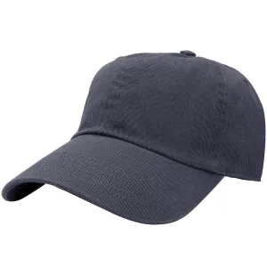 Classic Baseball Cap Soft Cotton Adjustable Size - Charcoal Grey