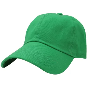 Classic Baseball Cap Soft Cotton Adjustable Size - Kelly Green