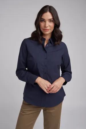 Classic Cotton Shirt Navy