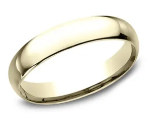 Classic Men's Wedding Band 4mm Wide